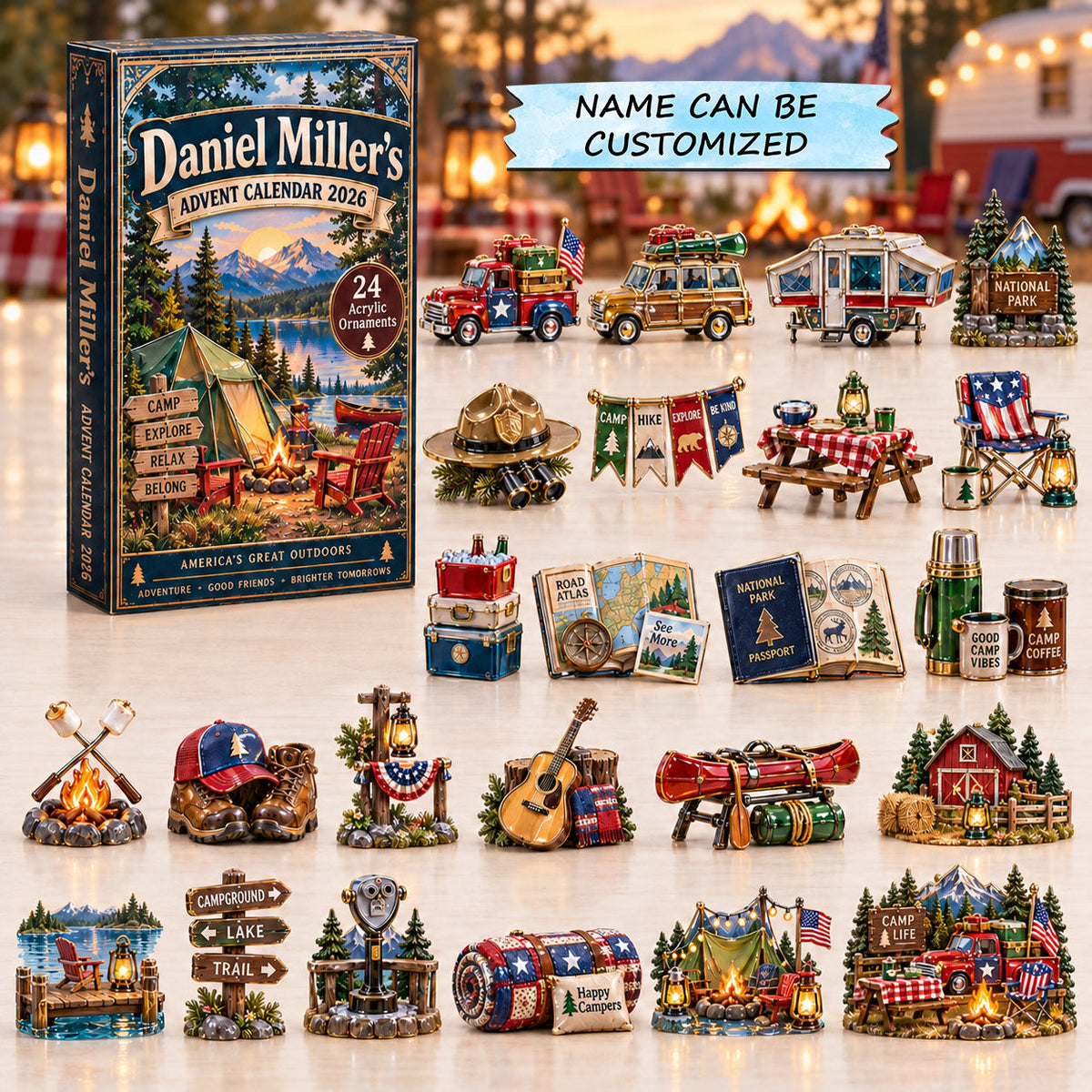 American Camping Life Advent Calendar 2026 QTCUZ GFTOPND2743