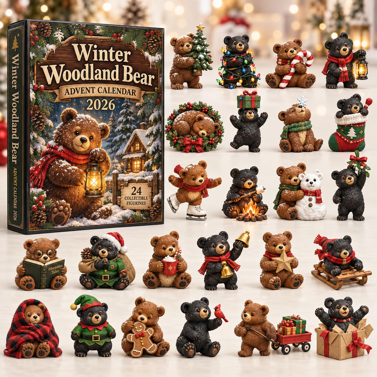Winter Woodland Bear Advent Calendar 2026 GFTOTP21759