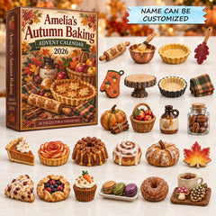 Personalized Autumn Baking Advent Calendar 2026 QTCUZ GFTOTP21803