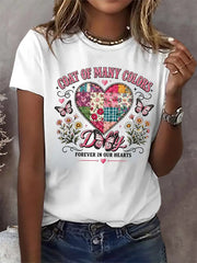 Retro Coat Of Many Colors Forever In Our Hearts Print T-Shirt