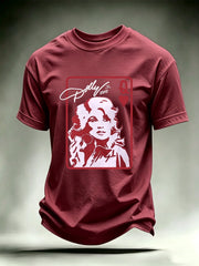 Men's Queen of Hearts Shirt Country Music Graphic Print T-Shirt
