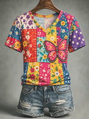 Women's Casual Print Short-Sleeve T-Shirt