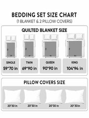 Vine Raven Haven 3‐Piece Quilted Bedding Set