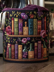 Bookish Quilted Laundry Basket